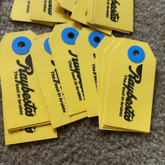 40 Raybestos Brakes Paperboard Dealership Key Tags - Picture 7 of 13